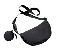 Crescent Sac à bandoulière - Sac à main en nylon de 27 x 17 cm, bandoulière réglable imperméable avec design de rangement compact | Durable et léger, pour le travail, les voyages, les rendez-vous en