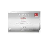 Crescina Transdermic Neo Mito Îles Folliculaires Double Traitement pour la Repousse et Anti-Chute de Cheveux 1700 pour Homme 20 Ampoules (10+10)