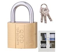 Crésignant clé | 3 clés Sécurité standard Petite cadenas avec des Verrouillage de casier gymnase à la rouille, verrouillage bagages, imperméable et ensemble touches pour les verrouillage, porte, range