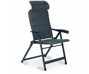 Crespo Compac Natur-Elegant Fauteuil Pliable en Aluminium, Gris, Taille Unique