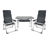 Crespo Conjunto 2 sillones AL/213-C+mesa AL/246+Red+Bolsa FRA611966, Gris