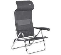 Crespo Gris foncé Plage AL 205 Compact Camping Jardin Chaise Longue Pliante, Aluminium, Taille Unique