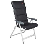 Crespo - Housse de Chaise - Air-Deluxe - 128 x 53 cm - Noir/Gris - Housse Rembourrée 3D de Luxe - Réversible