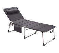 Crespo Lit bain de Soleil AL/365 Deluxe Gris foncé