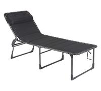 Crespo Lit bain de soleil AP/364 Air-Deluxe - Noir