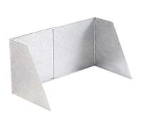 Crespo - Paravent P-259, Gaz de pétrole liquéfié - Réglable - Aluminium, Gris