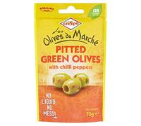 Crespo Pitted Green Olives with Chilli 70g