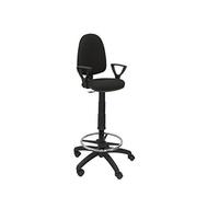 Crespo T04CP Tabouret Piqueras et ergonomique à hauteur réglable Repose-pieds et couronne noir