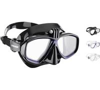 CRESSI Action Cam Mask Noir/Bleu - Masque de Plongée Unisexe à Volume Réduit avec Support pour Action Cam, Noir/Bleu, Taille Unique