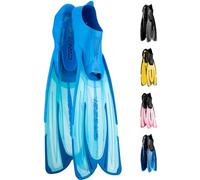 CRESSI Agua Fins - Palmes Chaussantes de Snorkeling, Aiguemarine/Bleu, 43/44, Adultes