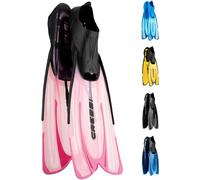 CRESSI Agua Fins - Palmes Chaussantes de Snorkeling, Rose/Rose Clair, 39/40, Adultes