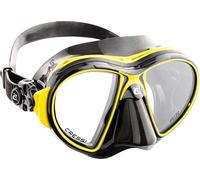 Cressi Air Masque de plongée Mixte Adulte, Noir/Jaune