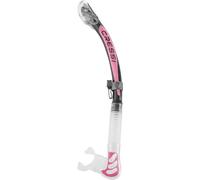 Cressi Alpha Ultra Dry Tuba de plongée en Silicone Sec, Mixte, Transparent/Rose