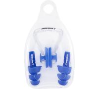 CRESSI Aqua Kit Ear Plugs Set Bouchons Oreilles + Clip Nez Unisexe Adulte, Bleu, Taille Unique