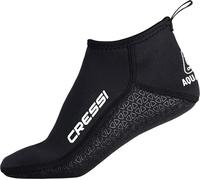 Cressi Aqua Grip Neoprene Socks 3mm S - Bottillons Unisex en Néoprène Double Doublure Noir 3 mm avec Semelle Antidérapante, Idéaux pour Les Activités Aquatiques et de Surface, S (38/39)