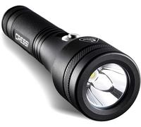 Cressi Astra 1200 Torch Black-Torche sous Marine LED Rechargeable 1200 Lumens Etanche IPX8 100m, Unisex, Noir et Compacte pour la Plongée, la Pêche, l'Exploration Aquatiques