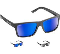 Cressi Bahia Floating Sunglasses Charcoal/Blue Mirrored Lenses