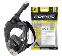CRESSI Bali Full Face Mask-Masque Intégral de Plongée en Apnée pour Adulte, Large Vue Dégagée, Système Anti Buée, Respiration Facile Sécurité Avant Tout