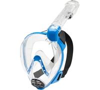 Cressi Baron Full Face Mask - Masque de Snorkeling Intégral Anti Buée avec Valve d'Expiration et Tuba Sec