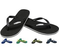 CRESSI Beach Flip Flops Black 43/44 EU - Tongs de Plage et de Piscine pour Adultes Unisexe, Noir, 43/44 EU