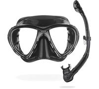Cressi Big Eyes & Alpha Set de plongée Mixte Adulte, Noir/Noir