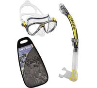 Cressi Sub S.p.A. Big Eyes Evolution & Kappa Ultra Dry Combo Set de snorkeling Jaune