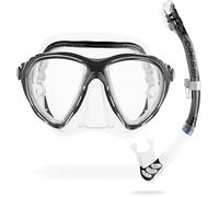 Cressi Sub S.p.A. Big Eyes Evolution & Kappa Ultra Dry Combo Set de snorkeling Noir