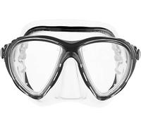 CRESSI Big Eyes Evolution Mask Clear/Black-Masque Unique Big Eyes Evolution pour Randonnée Aquatique/Plongée, Transparent/Noir, Taille Unique Adultes