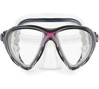 Cressi – Masque Big Eyes Evolution – transparent/noir/rose – taille unique adultes