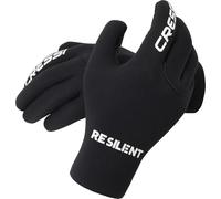 CRESSI Black Neoprene Gloves Resilient - Gant d'activité sous-Marine en Néoprène de 3 mm - Unisexe