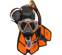 Cressi Bonete Pro Dry Set, Black/Orange, S/M