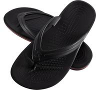 Cressi Bubble Flip Flop Black 45/46-Tongs Unisex en Caoutchouc EVA, Confortables, Résistantes et Légères, Semelles Antidérapantes de Longue Durée, pour la Plage et la Piscine, Noir, 45/46