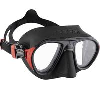 Cressi Calibro+ Mask Black/Red - Masque de Plongée Antibuée Polyvalent, Apnée Avancée et Pêche Sportive, Noir/Rouge, Taille Unique, Unisexe