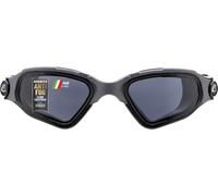 CRESSI Clear Eyes Goggles Black/Grey Smoked Lens - Lunettes de Natation Unisexe en Silicone pur avec Traitement Moléculaire Anti Buée de la Lentille, Noir/Gris Lentilles Fumées, Taille Unique