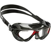 CRESSI Cobra Goggles Black/Red - Lunettes de Natation Adultes Ideales pour la Piscine, le Triathlon et Tous les Sports Nautiques, Noir/Rouge - Verres Clairs, Taille Unique