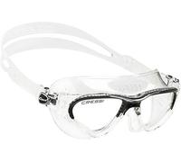 CRESSI Cobra Goggles Clear/Black - Lunettes de Natation Adultes Ideales pour la Piscine, le Triathlon et Tous les Sports Nautiques, Clair/Noir - Verres Clairs, Taille Unique