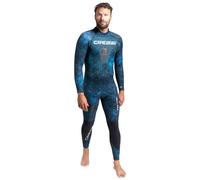 Cressi Combinaison de plongée Tokugawa Zip dorsal 3 mm Néoprène Bleu S Homme