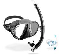 Cressi Combo Set Ocean VIP - Ensemble de Masques sous-Marins Ocean et Tuba Gamma