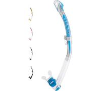 Cressi Corfu Snorkel Unisex-Adult, Trasparent/Argent/Azure, One Size
