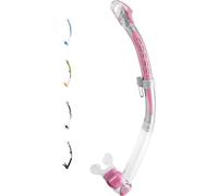 Cressi Corfu Snorkel Masque et Tuba Unisex-Adult, Trasparent/Argent/Rose, One Size