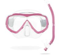 Cressi Set de snorkeling Estrella VIP Jr Enfants Transparent Rose