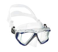 Cressi De Plongée Sous-Marine Natation Plongée En Apnée Sous-Marine Professionnel Lentille En Verre Trempé Pano4 - Type Clear-Cobalt