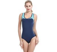 Cressi Dea Swimming Neoprene Wetsuit 1mm Premium Maillot de Bain Femme, Blanc/Bleu Clair, S/2