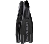 Cressi Depuis 1946 - Agua Pro Fins - Palme Chaussante Idéale pour Les Écoles de Plongée et Centres de Location, Grâce à sa Structure Résistante et Fiable - Noir - 42/43