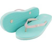 Cressi Depuis 1946 - Flip Flops St Tropez - Tongs Élégantes, Plage, Mer, Piscine, Salle de Sport, Loisirs, Séchage Rapide, Amortissantes, Douces, Antidérapantes, Aiguemarine/Rose - 39/40 EU