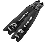 Cressi Depuis 1946 - Gara Turbo Boost Fins - Palme Longue Innovante à Talon Fermé, Idéale pour la Plongée, l' Apnée et la Pêche sous Marine de Niveau Intermédiaire à Avancé, Noir, 36/37, Unisex