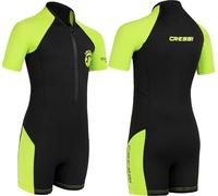 CRESSI depuis 1946 - Little Shark Shorty Enfant en Néoprène 2 mm Combinaison pour Natation Snorkeling Piscine Mer Sports Nautiques Anti UV avec Zip Frontale Garçon Fille