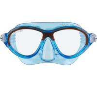 Cressi Moon Kid Masque de Plongée/Natation Mixte Enfant, Bleu/Orange, Uni
