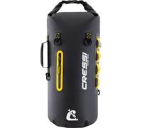 Cressi Depuis 1946 - Ocelot Dry Bag - Sac Étanche Imperméable Unisex pour la Mer, Le Bateau et Les Activités Aquatiques, Disponible en Petit, Moyen et Grand Format, Noir/Jaune 30 L