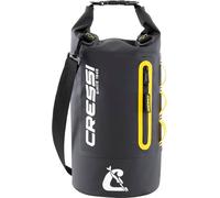 Cressi Depuis 1946 - Ocelot Dry Bag - Sac Étanche Imperméable Unisex pour la Mer, Le Bateau et Les Activités Aquatiques, Disponible en Petit, Moyen et Grand Format, Noir/Jaune 10 L